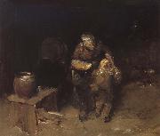 Wilhelm Busch Small but Stubborn oil painting